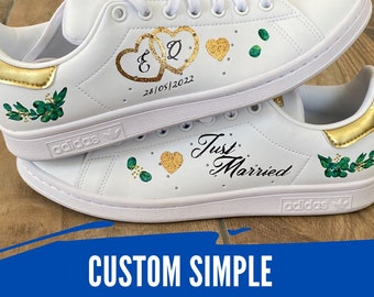 CUSTOM SIMPLE - personnalisation de chaussures, peintes à la main selon vos envies, peinture Angelus