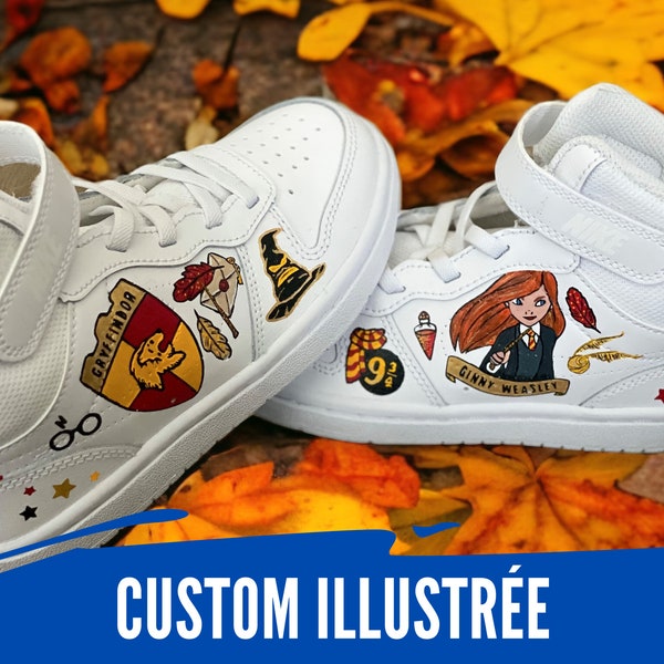 CUSTOM ILLUSTRATED - personalization of shoes, hand painted according to your wishes, Angelus painting