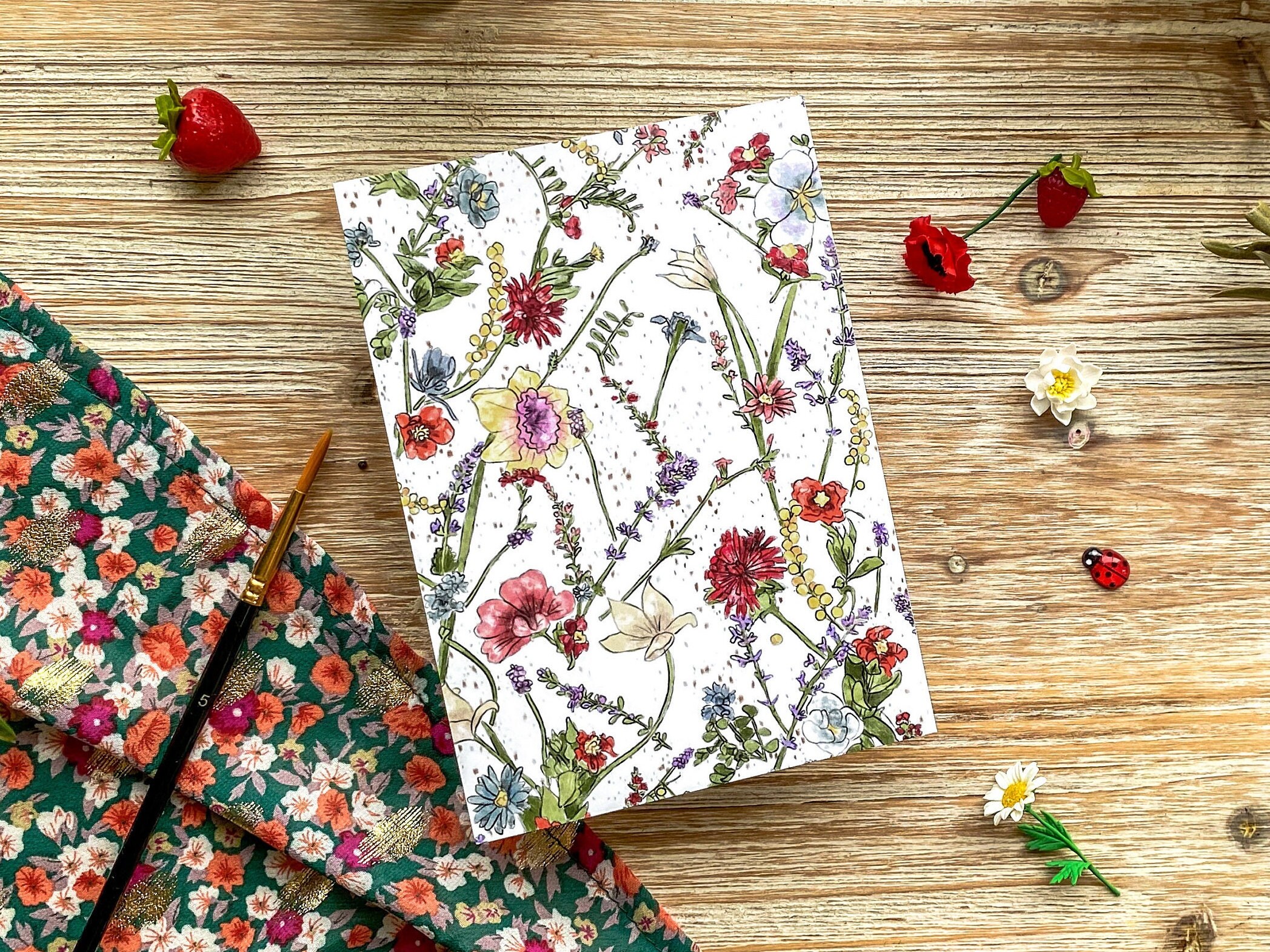 Carte Postale Cultive Le Bonheu | Champêtre, Fleurs, Fleuri Carte de Voeux, Impression d'art, de Sai