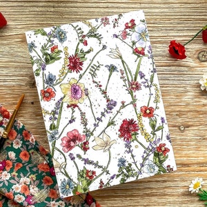 Carte postale Cultive le bonheu | Champêtre, Fleurs, Fleuri Carte de voeux, Impression d'art, De saison été, Illustratrice française
