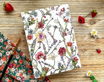 Postkarte Glück kultivieren | Land, Blumen, Blumengrußkarte, Kunstdruck, Sommersaison, französischer Illustrator