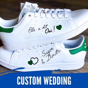 CUSTOM WEDDING - personalization of shoes for a wedding, hand painted according to your wishes, Angelus painting