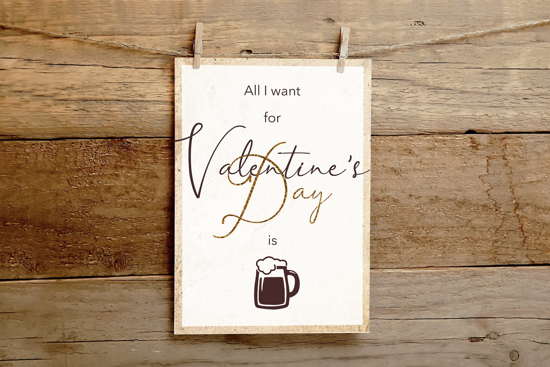 Affiche Bière | Affiche Personnalisée Homme, Humour, Food, Couple, St Valentin, Idée Cadeau Saint Il