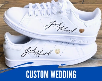 CUSTOM WEDDING Custom Shoes Sneakers Unisex Child Adult - Etsy Denmark