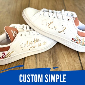 CUSTOM SIMPLE personnalisation de chaussures, peintes à la main selon vos envies, peinture Angelus image 1