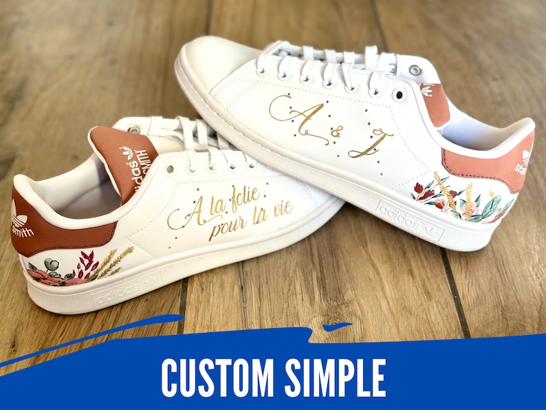 CUSTOM SIMPLE personnalisation de chaussures, peintes à la main selon vos envies, peinture Angelus image 1