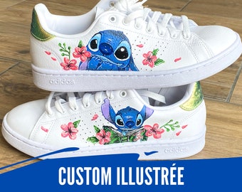 CUSTOM ILLUSTRATED - personalization of shoes, hand painted according to your wishes, Angelus painting