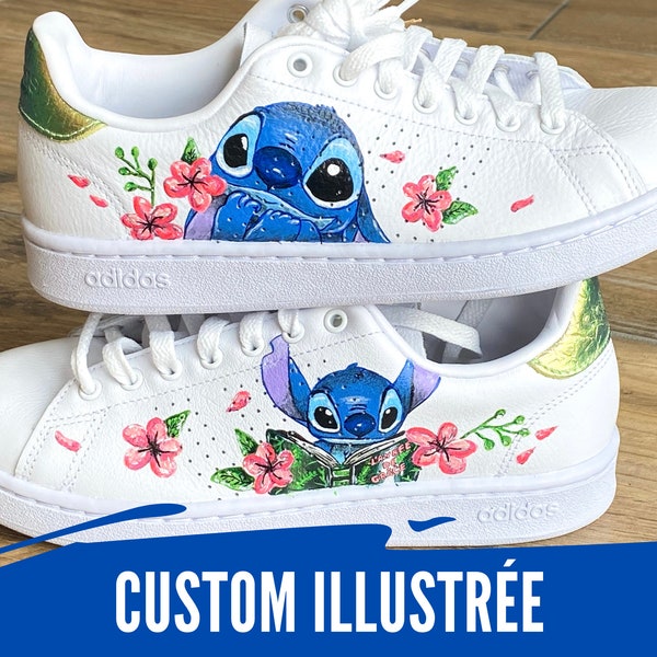 CUSTOM ILLUSTREE - personnalisation de chaussures, peintes à la main selon vos envies, peinture Angelus