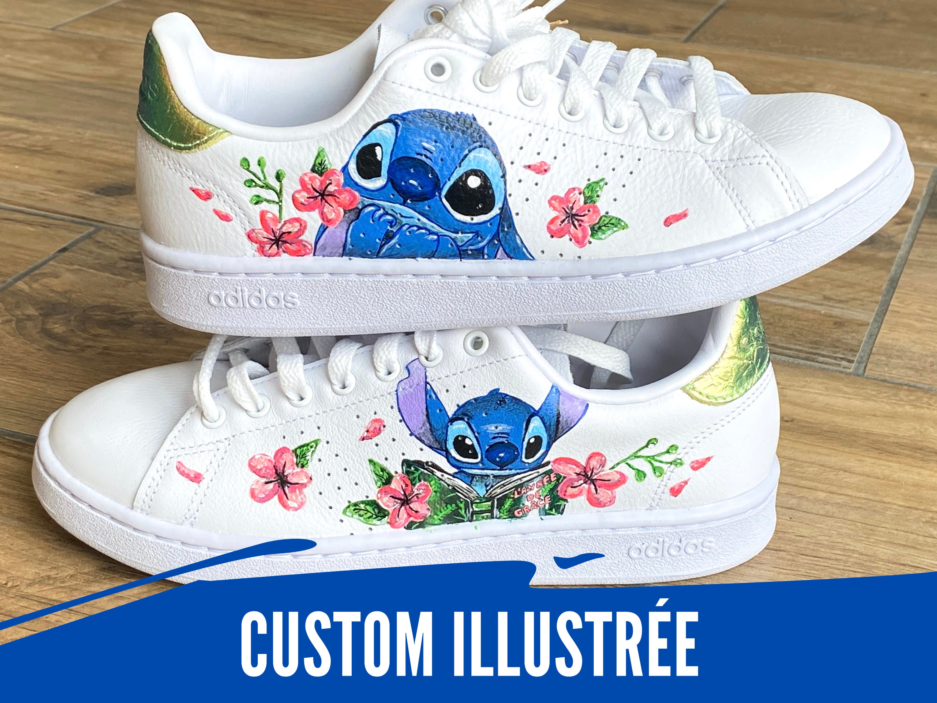 Scarpe dipinte a mano Lilo e Stitch - Scarpe moda blu, Sneakers basse da  uomo donna : : Prodotti Handmade