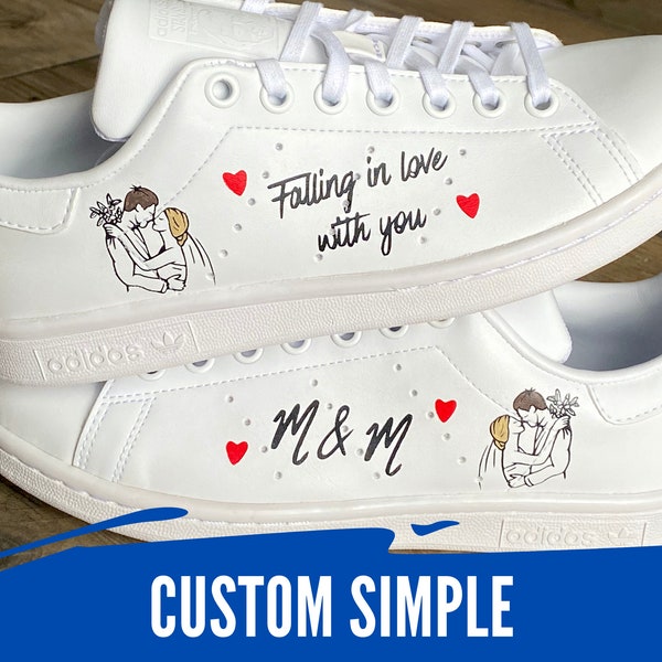 CUSTOM SIMPLE - personnalisation de chaussures, peintes à la main selon vos envies, peinture Angelus