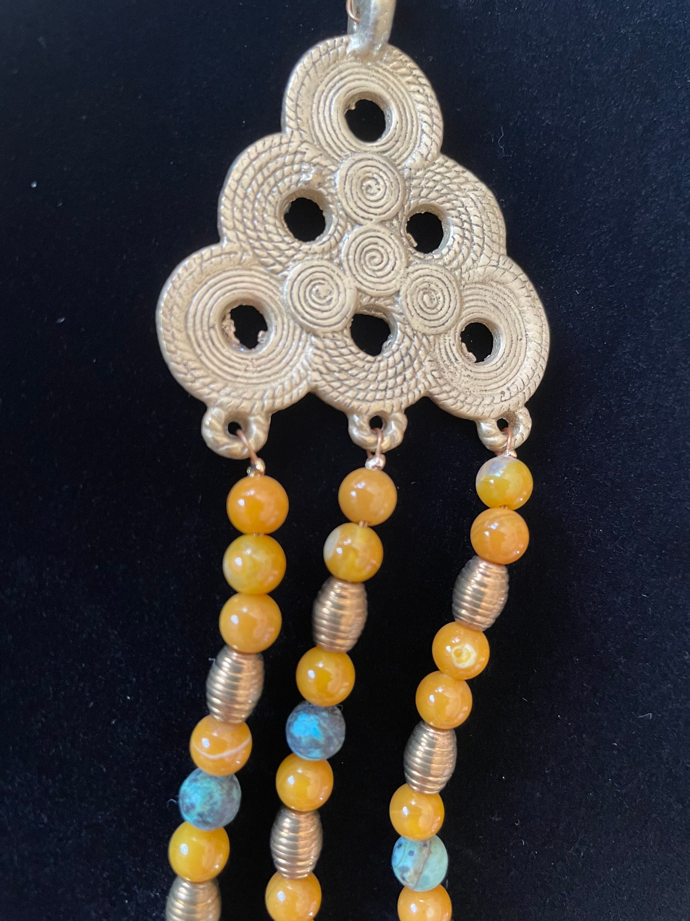 West African Bee Hive Necklace Etsy UK