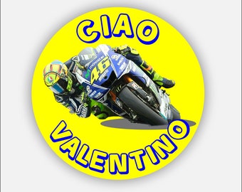 Valentino Rossi, Farewell Sticker. Printed on high quality vinyl and laminated. (Destinations outside UK 2-3 week delivery)