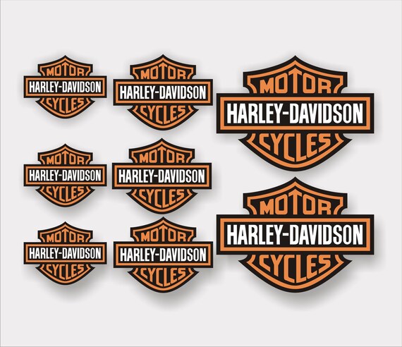 Calcomanías / pegatinas Harley Davidson impresas en vinilo de - Etsy España