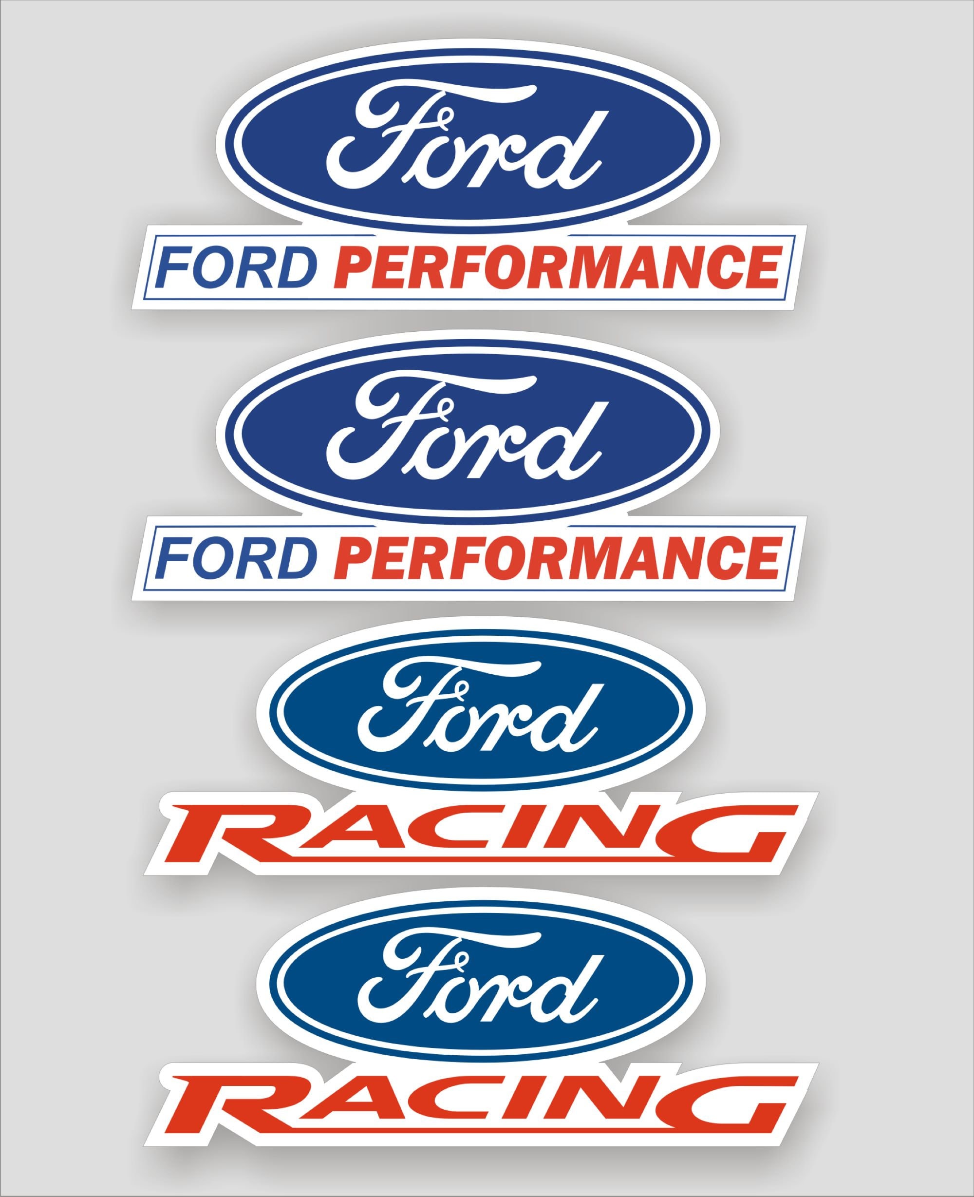 4x Ford Performance / Racing Logo Decals, Stickers, Quality Vinyl &  Laminated -  Israel