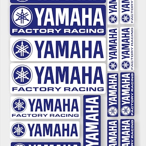 Yamaha Racing decals / stickers, printed on quality vinyl & laminated (Destinations outside of the UK are 2-3 week delivery)