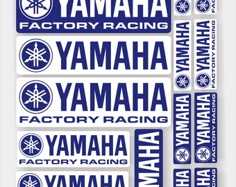 Yamaha Racing decals / stickers, printed on quality vinyl & laminated (Destinations outside of the UK are 2-3 week delivery)