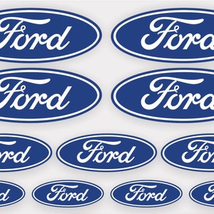 Ford Schwarz Oval 150mm X 60mm Abzeichen Emblem vorne hinten Kofferraum  Fokus Mondeo Transit