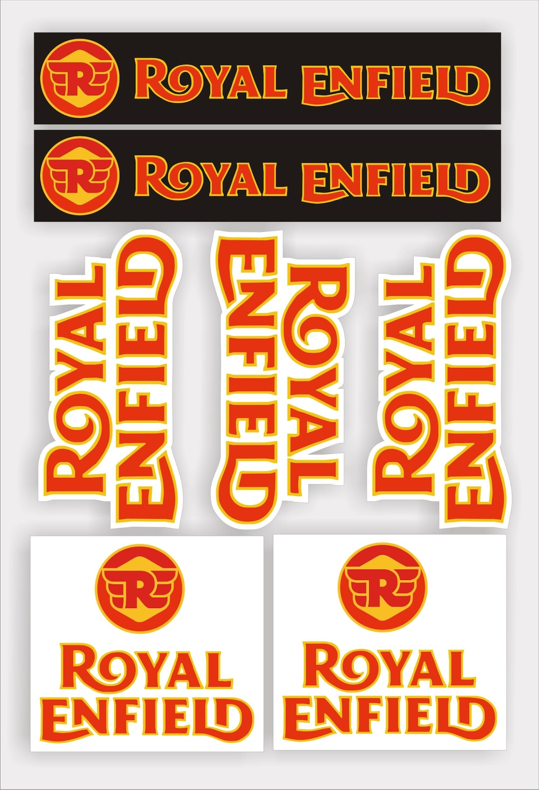 Royal Enfield Decals / Stickers, Printed on Quality Vinyl & Laminated Etsy