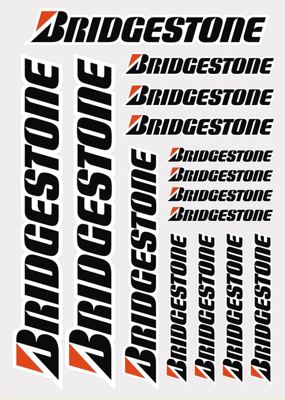 Bridgestone Vinyl Stickers. A4 15 Decals Motorsport Etsy