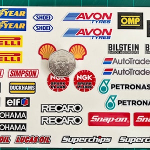 38x Radio control vehicle stickers, laminated for protection. (Destinations outside UK 2-3 week delivery)