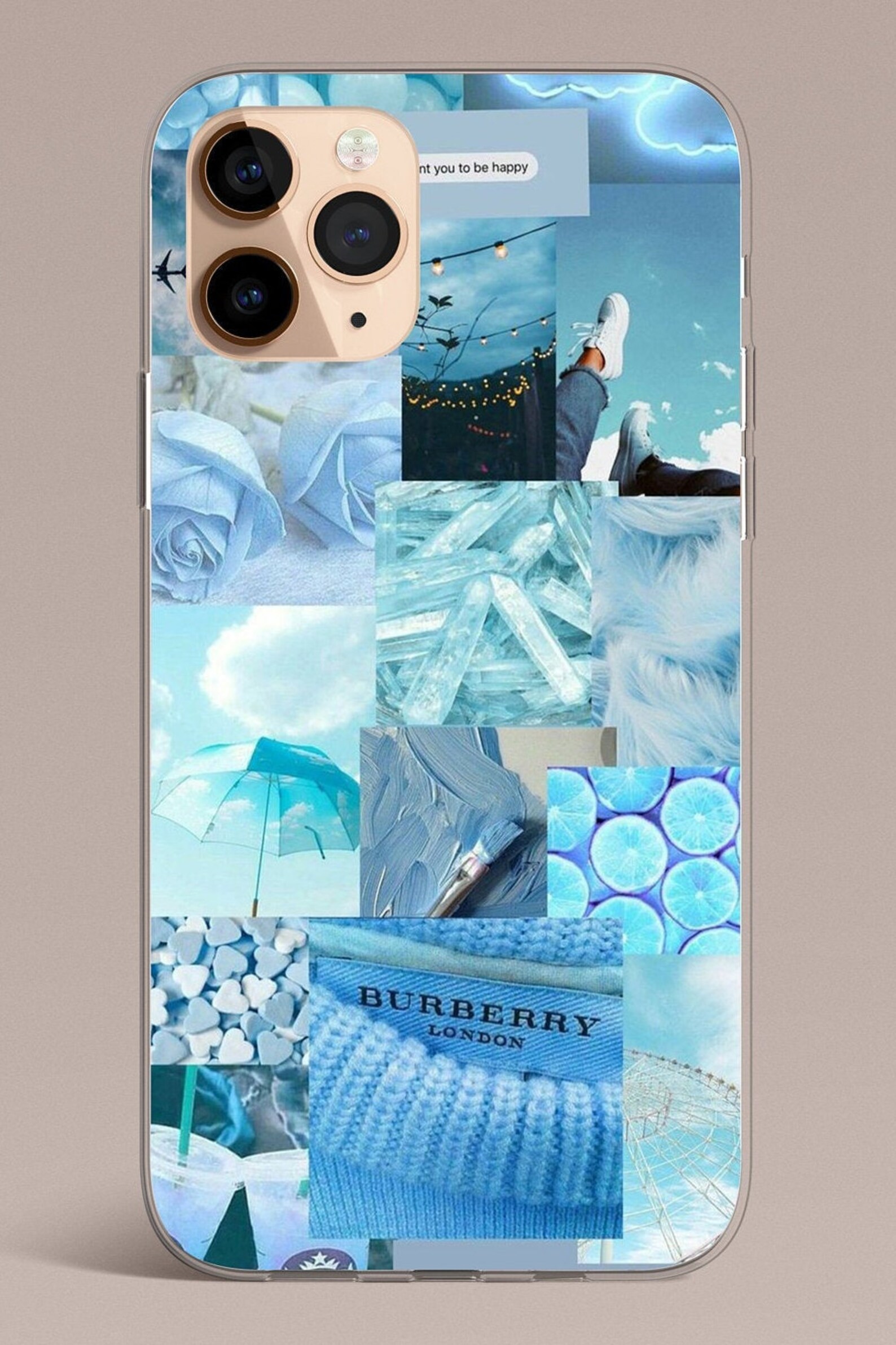 Baby Blue Aesthetic Collage Fashion Phone Case For Fits IPhone Etsy Baby Blue Aesthetic Collage Fashion Phone Case For Fits IPhone Etsy