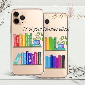 Book Shelf phone case fits for iPhone 15 plus, 14 pro max, 13 mini, 13 pro , & SAMSUNG S23, A13, A14 S22, S22 Ultra, Pixel 7 google pixel 6a