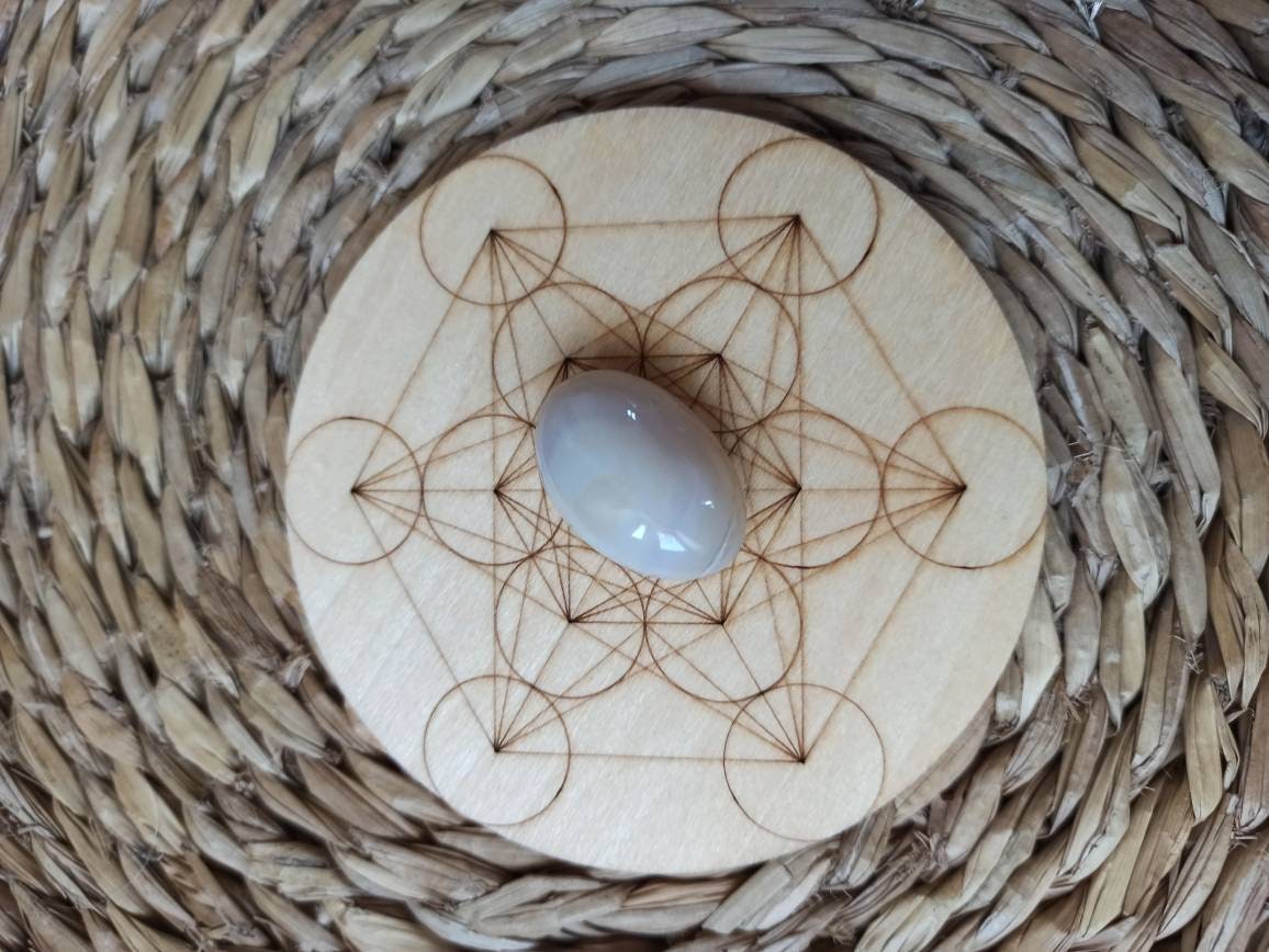 Pierre Roulée Agate, Pierre de Chance. Méditation, Yoga, Reiki. Bien Être Lithothérapie