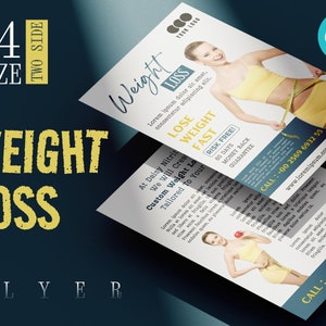 Tirzepatide Weight Loss Flyer | Editable Canva template | Ready to print with content Brochure | Marketing