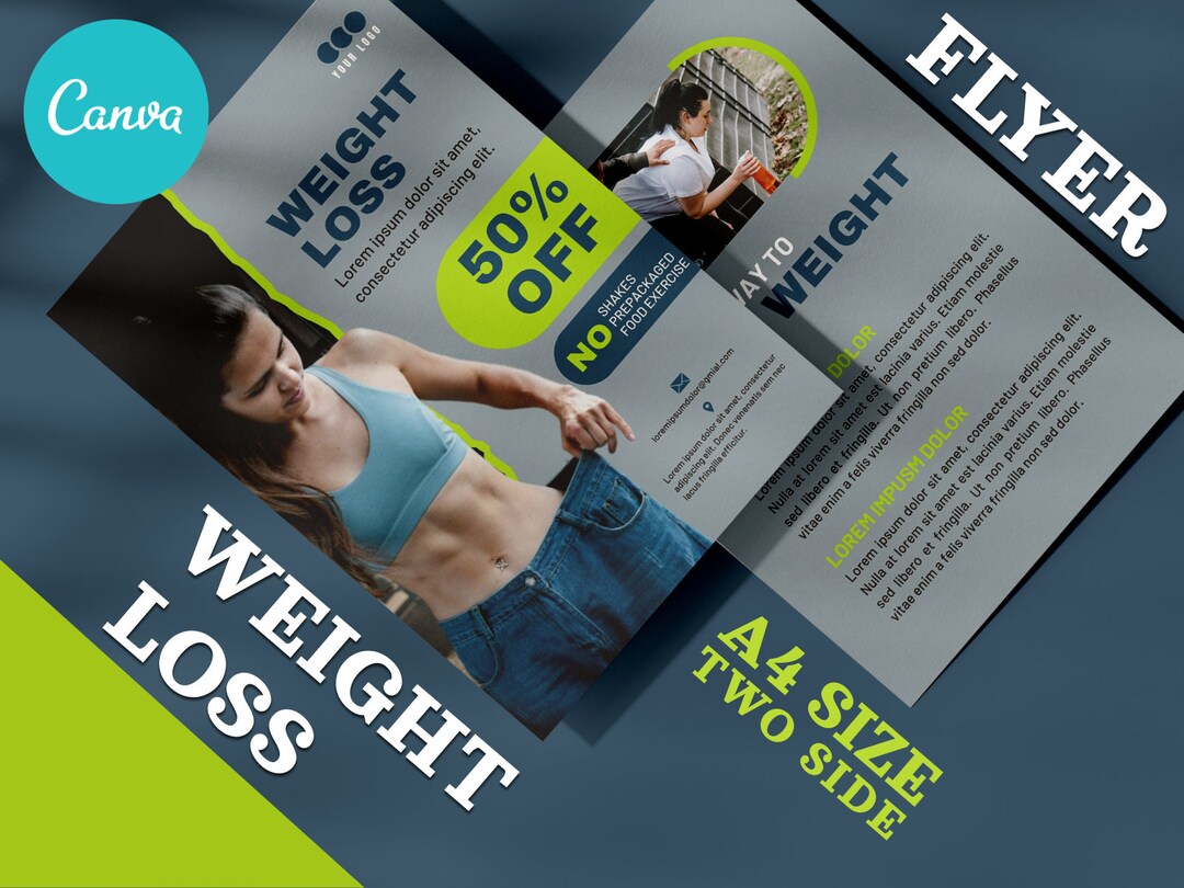 Tirzepatide Weight Loss Flyer | Editable Canva Template | Ready to ...