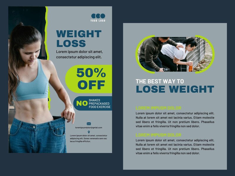 Tirzepatide Weight Loss Flyer | Editable Canva Template | Ready to ...