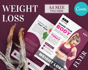 Tirzepatide Weight Loss Flyer | Editable Canva Template | Ready to ...