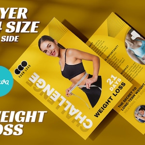 Tirzepatide Weight Loss Flyer | Editable Canva template | Ready to print with content Brochure | Marketing