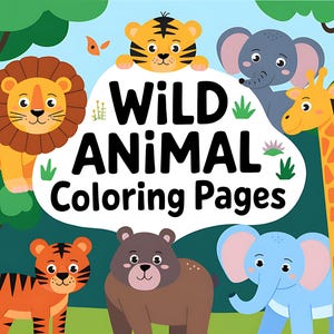 Wild Animal Coloring Pages for Kids – Fun and Educational Adventure