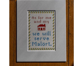 Matted 8x10 “As for me and my house we will serve Malört” screen print