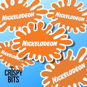 Nickelodeon Sticker | Retro Sticker | Slime Sticker | Nostalgia Sticker | 90s Sticker | Waterproof Stickers | Nick Toons | Orange | Fun