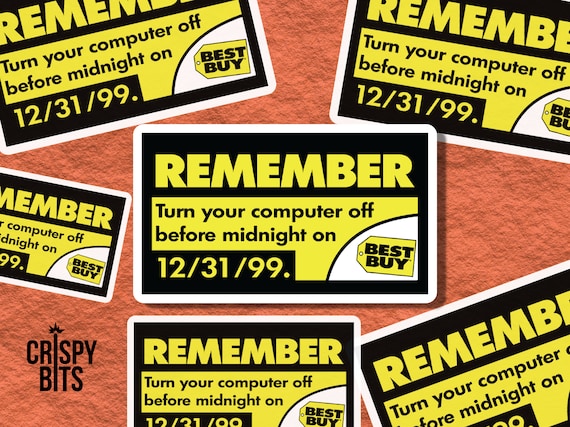 Y2K Sticker | Best Buy Sticker | Funny Sticker | Millennial | Gen Z | Gen X | Laptop Decal | Retro Sticker | Stanley Cup | Kindle Sticker