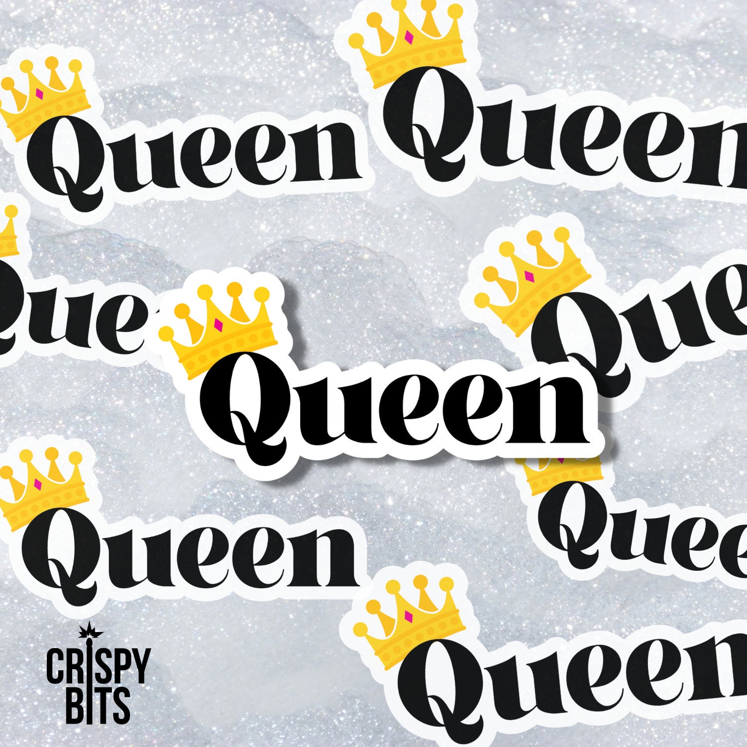 Queen Sticker | Boss Sticker | Crown Sticker | Girl Power Sticker | Fun ...