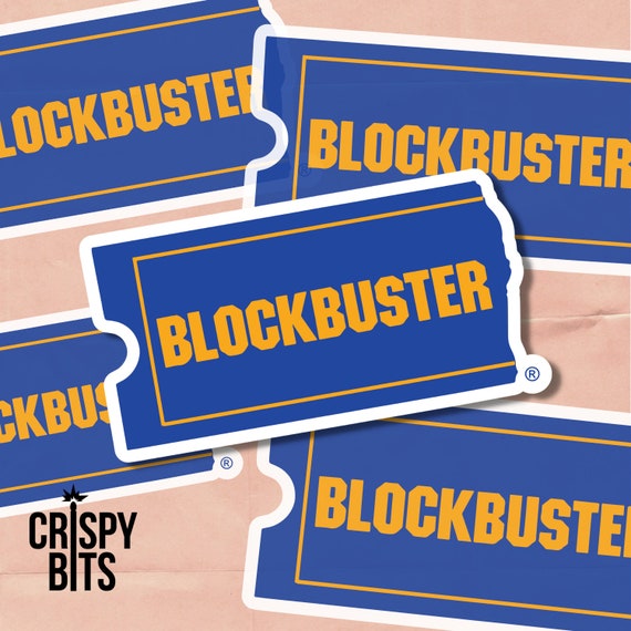 Blockbuster Sticker | Blockbuster Video Sticker | Retro Sticker | Nostalgia Sticker | Funny Sticker | Waterproof Stickers | 90s | Movies