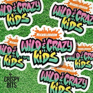 Wild & Crazy Kids Sticker | Nickelodeon | 90s TV Show |  Slime | Nostalgic Sticker | Competition | Nick Kids | Retro | Neon | Sports
