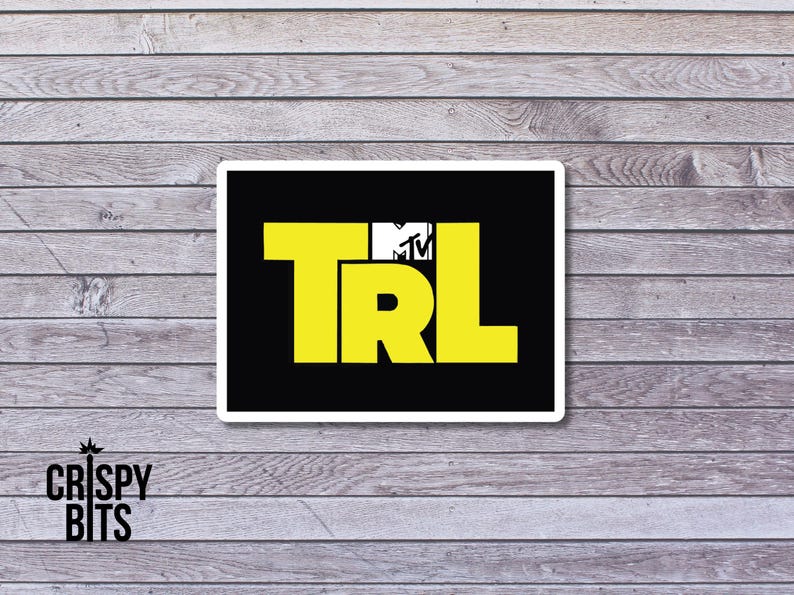 Trl Sticker TRL Sticker | Music Videos | 2000s | MTV | Laptop Decal | Top 10 ...