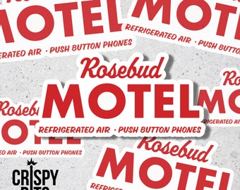 Rosebud Motel Sticker | TV Show Sticker | Schitt's Creek | Fun Sticker | Funny Sticker | David | Alexis | Moira | Stevie