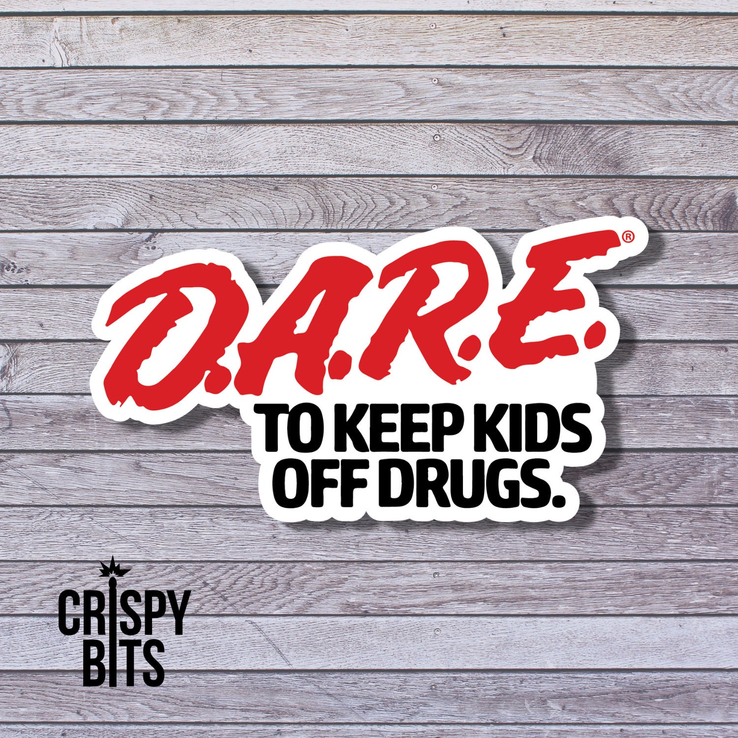 Raredare Sticker D.A.R.E. Sticker | Funny Sticker | Nostalgia Sticker | Drug Prevention ...