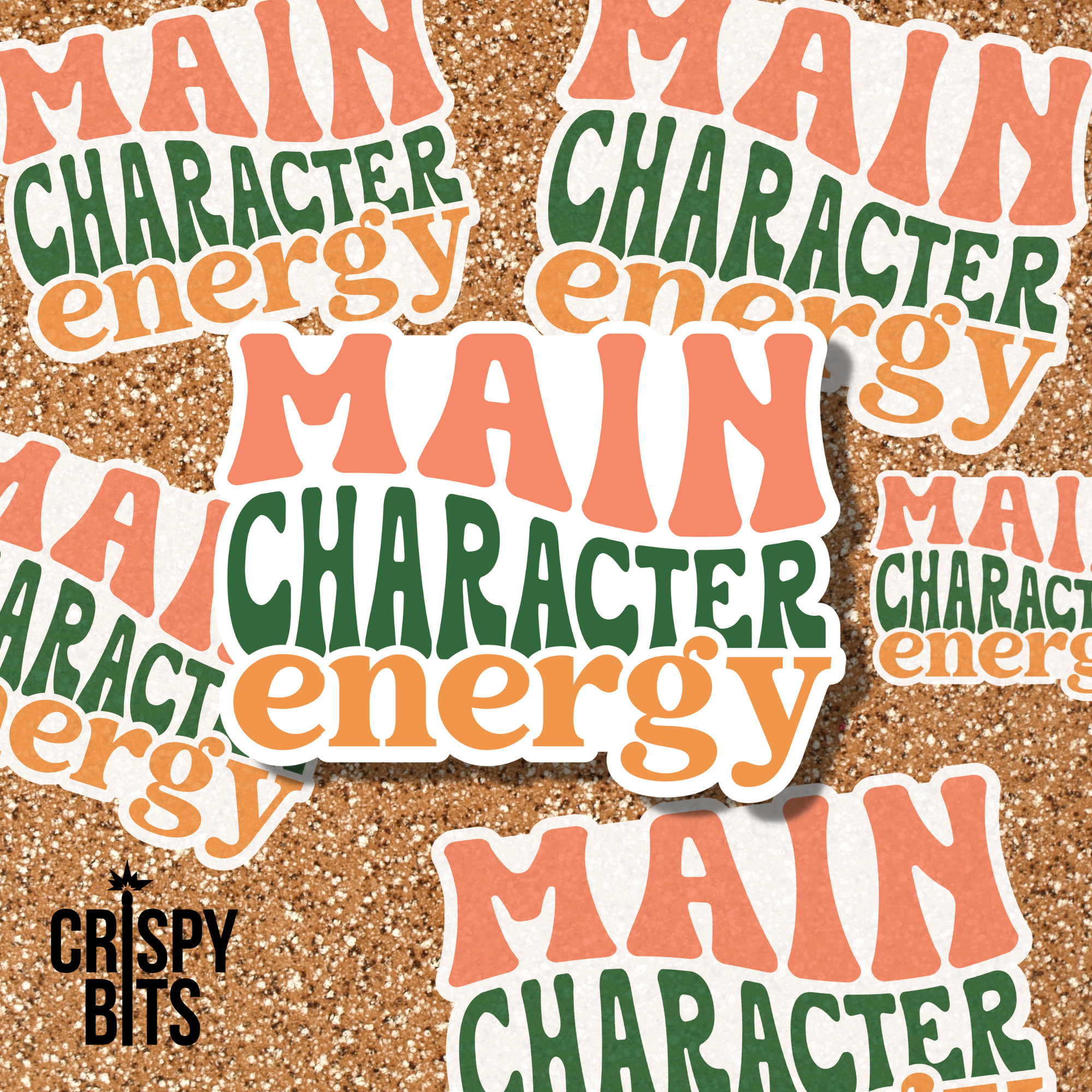 Main Character Energy Sticker | Fun Sticker | Mental Health Sticker ...