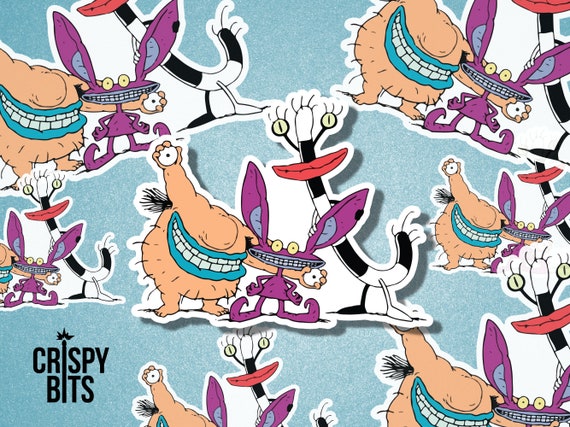 AAAHH!!! Real Monsters Sticker | Nickelodeon Sticker | Ickis | Krumm |  Oblina | Nick Toons| Laptop Stickers | Water Bottle Sticker | Friends - Etsy