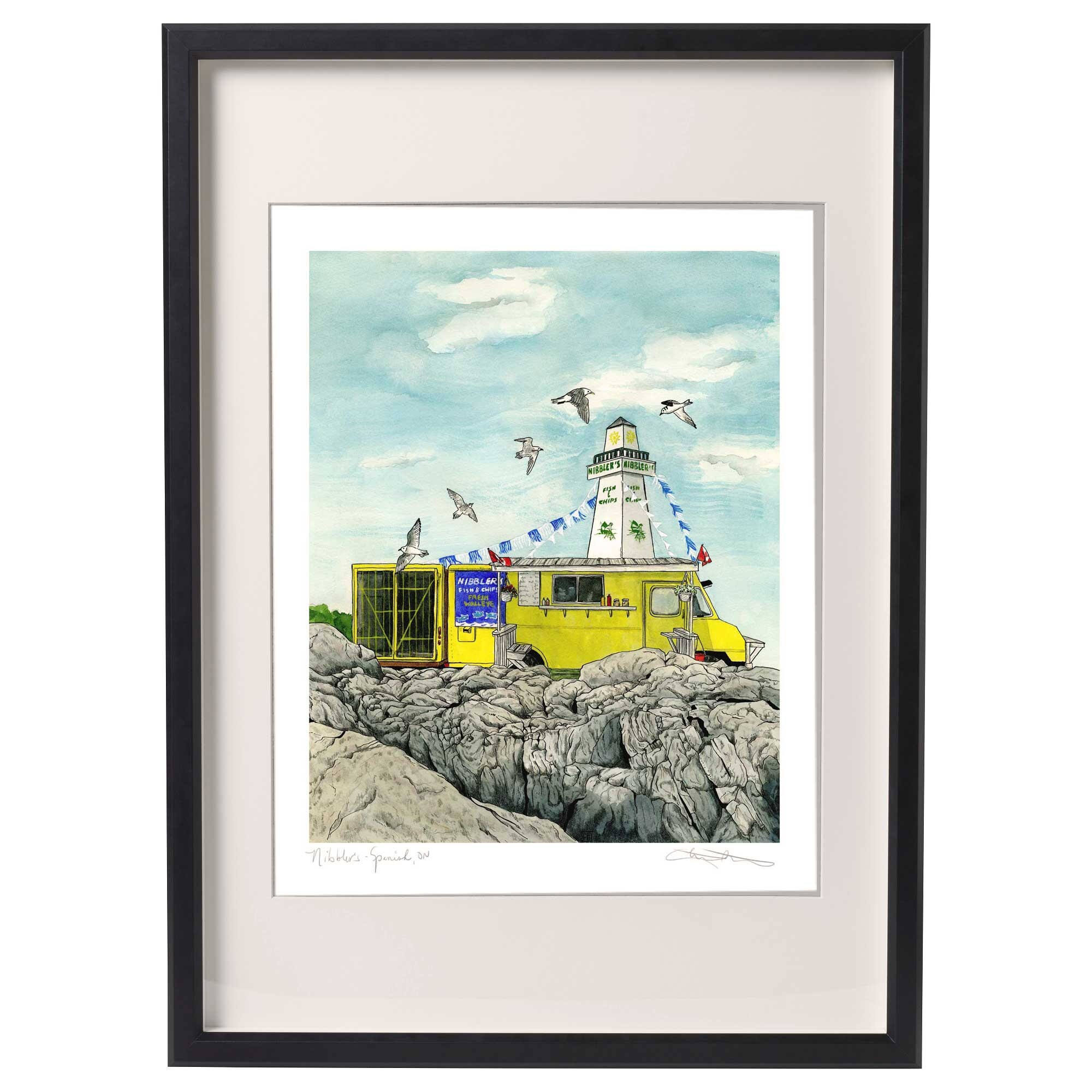 Nibbler's Fish & Chips Spanish, Ontario 11 X 17 Archival Print of Chip