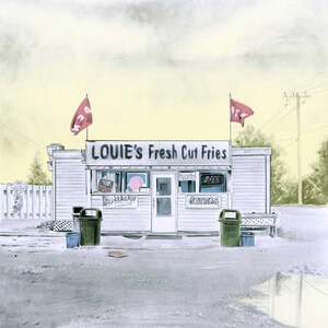 Papas fritas recién cortadas de Louie - Brantford, Ontario - Impresión de archivo de 11 x 17&quot; de un puesto de papas fritas de Every Chip Stand, paisaje canadiense