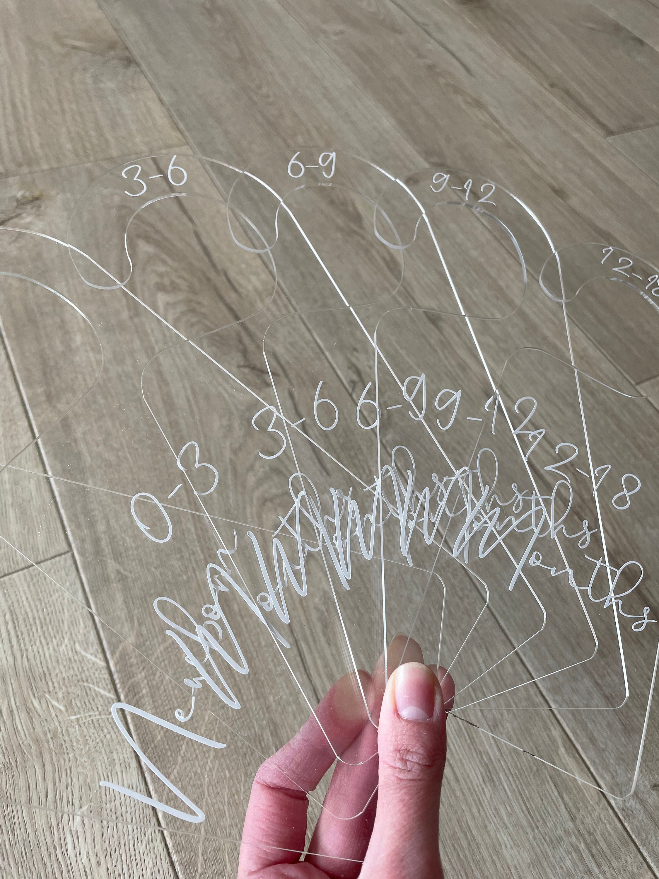 Acrylic Baby Wardrobe Dividers Acrylic Baby Clothes Etsy