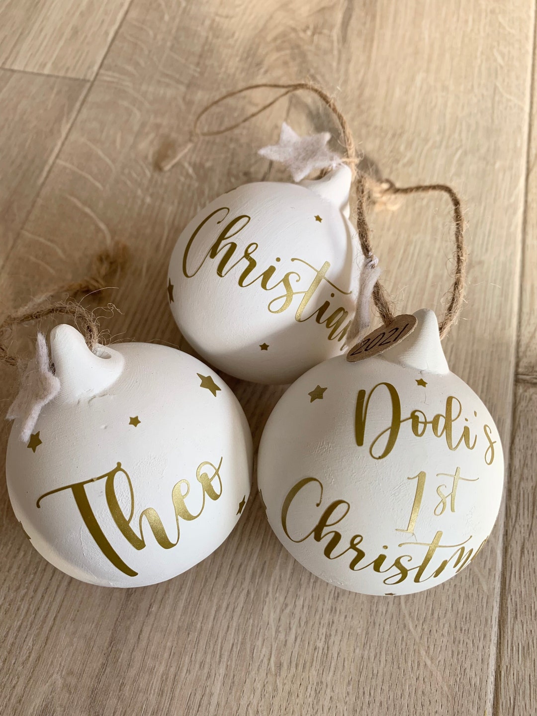 Christmas Bauble Personalised Bauble Ceramic Bauble - Etsy UK