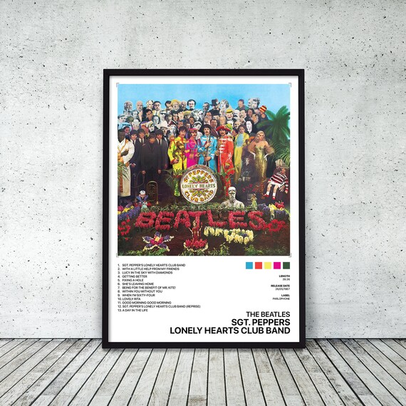 The Beatles Album Cover Poster Print Music Wall Art Music | Etsy