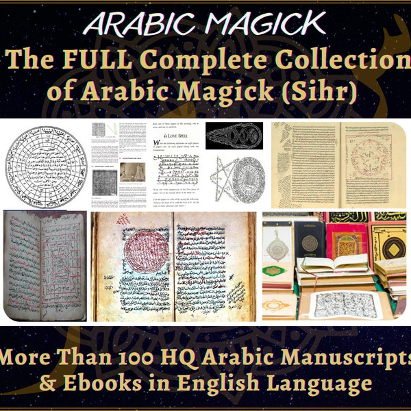 Vollständige Sammlung der arabischen Magie (Sihr): 79 arabische Manuskripte und 31 Ebooks auf Arabisch Magie in englischer Sprache